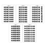 Header Script Stickers | Dashboard text stickers | Script Planner Sticker | DBH-02