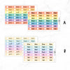 Hobonichi Cousin Date Cover Planner Stickers  // Cousin A5  // #DC02