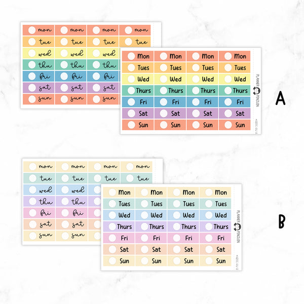 Hobonichi Cousin Date Cover Planner Stickers  // Cousin A5  // #DC02