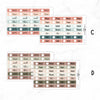 Hobonichi Cousin Date Cover Planner Stickers  // Cousin A5  // #DC02