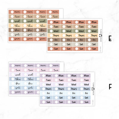 Hobonichi Cousin Date Cover Planner Stickers// Cousin A5// #DC02