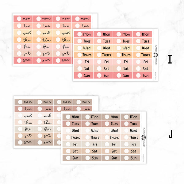 Hobonichi Cousin Date Cover Planner Stickers  // Cousin A5  // #DC02