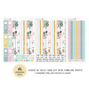 Spring Blooms - Daily Kit - Hobonichi Cousin A5 , A6 orginial Techo // #DK-02