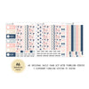 Peach And Navy  - Daily Kit - Hobonichi Cousin A5 , A6 orginial Techo // #DK-11