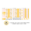 Pink Lemonade - Daily Kit - Hobonichi Cousin A5 , A6 orginial Techo // #DK-12