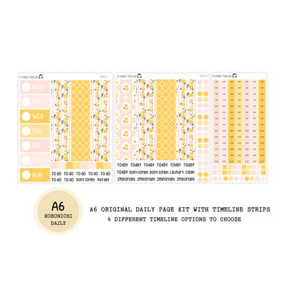 Pink Lemonade - Daily Kit - Hobonichi Cousin A5 , A6 orginial Techo // #DK-12
