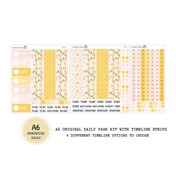 Pink Lemonade - Daily Kit - Hobonichi Cousin A5 , A6 orginial Techo // #DK-12