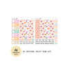 Poppy  - Daily Kit - Hobonichi Cousin A5 , A6 orginial Techo // #DK-13