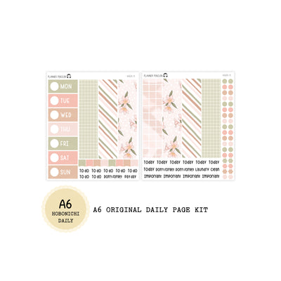 Summer Vibes - Daily Kit - Hobonichi Cousin A5 , A6 orginial Techo // #DK-19