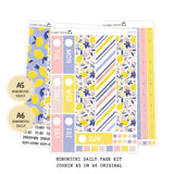 Lemon Twist - Daily Kit - Hobonichi Cousin A5 , A6 original Techo