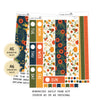 Foxy Fall  - Daily Kit - Hobonichi Cousin A5 , A6 orginial Techo // #DK-22