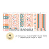 Peach Floral - Daily Kit - Hobonichi Cousin A5 , A6 orginial Techo // #DK-24