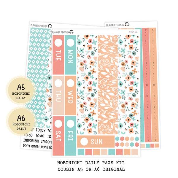 Joy - Daily Kit - Hobonichi Cousin A5 , A6 orginial Techo // #DK-25