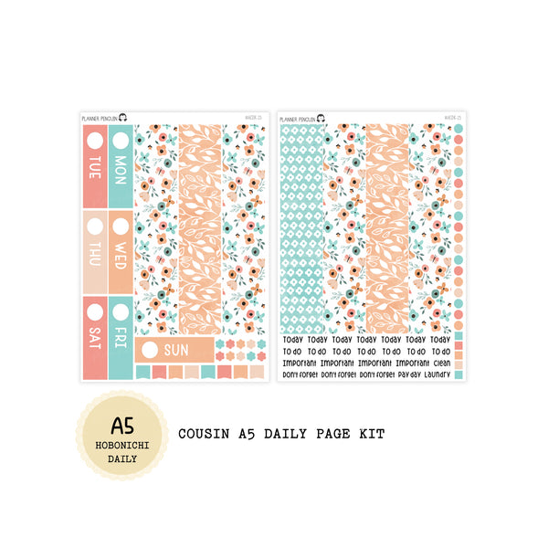 Joy - Daily Kit - Hobonichi Cousin A5 , A6 orginial Techo // #DK-25
