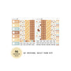 Fall Floral - Daily Kit - Hobonichi Cousin A5 , A6 orginial Techo // #DK-26