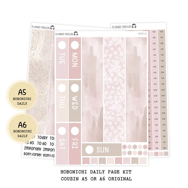 Boss - Daily Kit - Hobonichi Cousin A5 , A6 orginial Techo // #DK-36