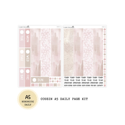 Boss - Daily Kit - Hobonichi Cousin A5 , A6 orginial Techo // #DK-36