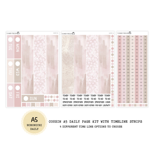 Boss - Daily Kit - Hobonichi Cousin A5 , A6 orginial Techo // #DK-36