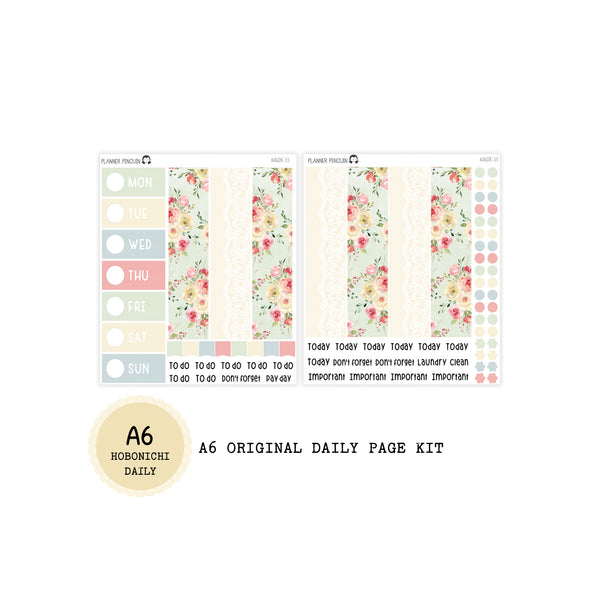 Farmhouse - Daily Kit - Hobonichi Cousin A5 , A6 orginial Techo // #DK-53