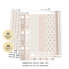Beige Neutral - Daily Kit - Hobonichi Cousin A5 , A6 orginial Techo // #DK-65