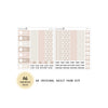 Beige Neutral - Daily Kit - Hobonichi Cousin A5 , A6 orginial Techo // #DK-65