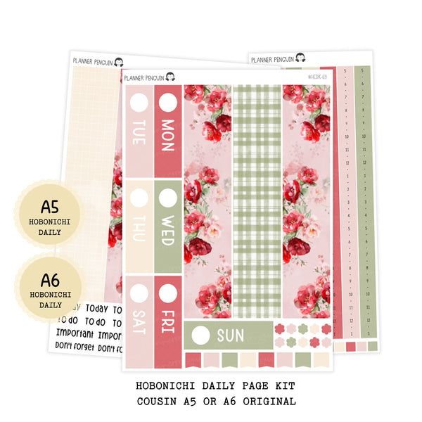 Sweet Summer - Daily Kit - Hobonichi Cousin A5 , A6 orginial Techo // #DK-69