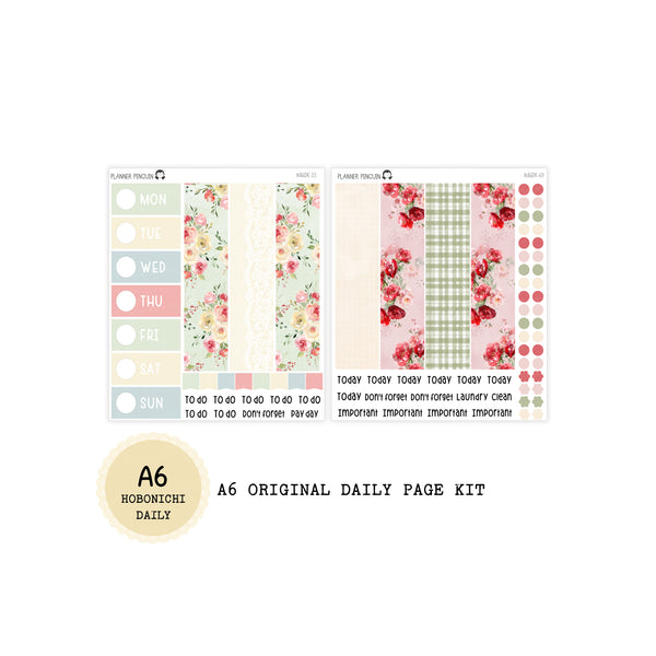 Sweet Summer - Daily Kit - Hobonichi Cousin A5 , A6 orginial Techo // #DK-69