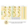 Sunny Bee - Daily Kit - Hobonichi Cousin A5 , A6 orginial Techo // #DK-71
