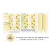 Sunny Bee - Daily Kit - Hobonichi Cousin A5 , A6 orginial Techo // #DK-71
