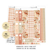 Rustic Autumn - Daily Kit - Hobonichi Cousin A5 , A6 orginial Techo // #DK-72