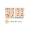 Rustic Autumn - Daily Kit - Hobonichi Cousin A5 , A6 orginial Techo // #DK-72