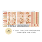 Rustic Autumn - Daily Kit - Hobonichi Cousin A5 , A6 original Techo