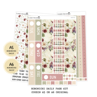 Countryside - Daily Kit - Hobonichi Cousin A5 , A6 orginial Techo // #DK-86