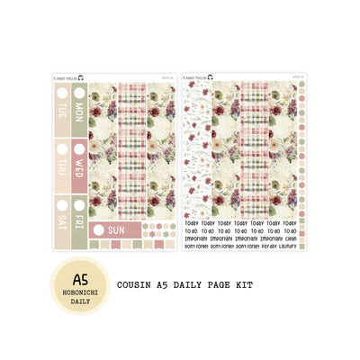 Countryside - Daily Kit - Hobonichi Cousin A5 , A6 orginial Techo // #DK-86