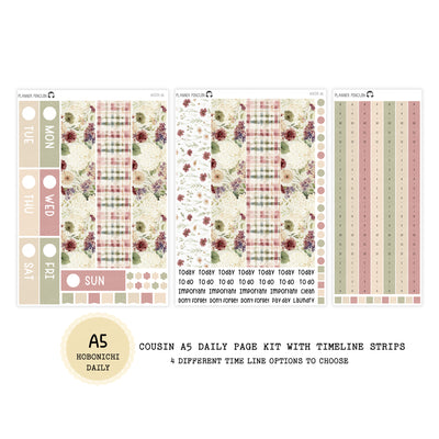 Countryside - Daily Kit - Hobonichi Cousin A5 , A6 orginial Techo // #DK-86