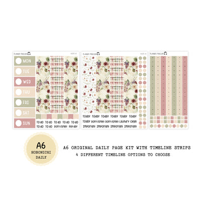 Countryside - Daily Kit - Hobonichi Cousin A5 , A6 orginial Techo // #DK-86
