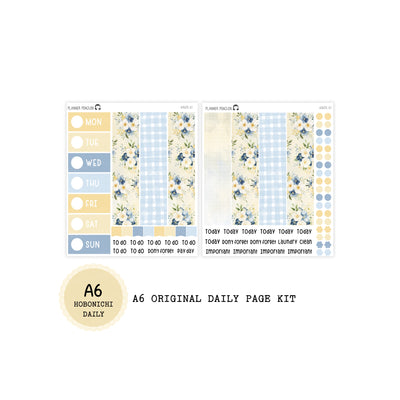 Sunbloom - Daily Kit - Hobonichi Cousin A5 , A6 orginial Techo // #DK-87