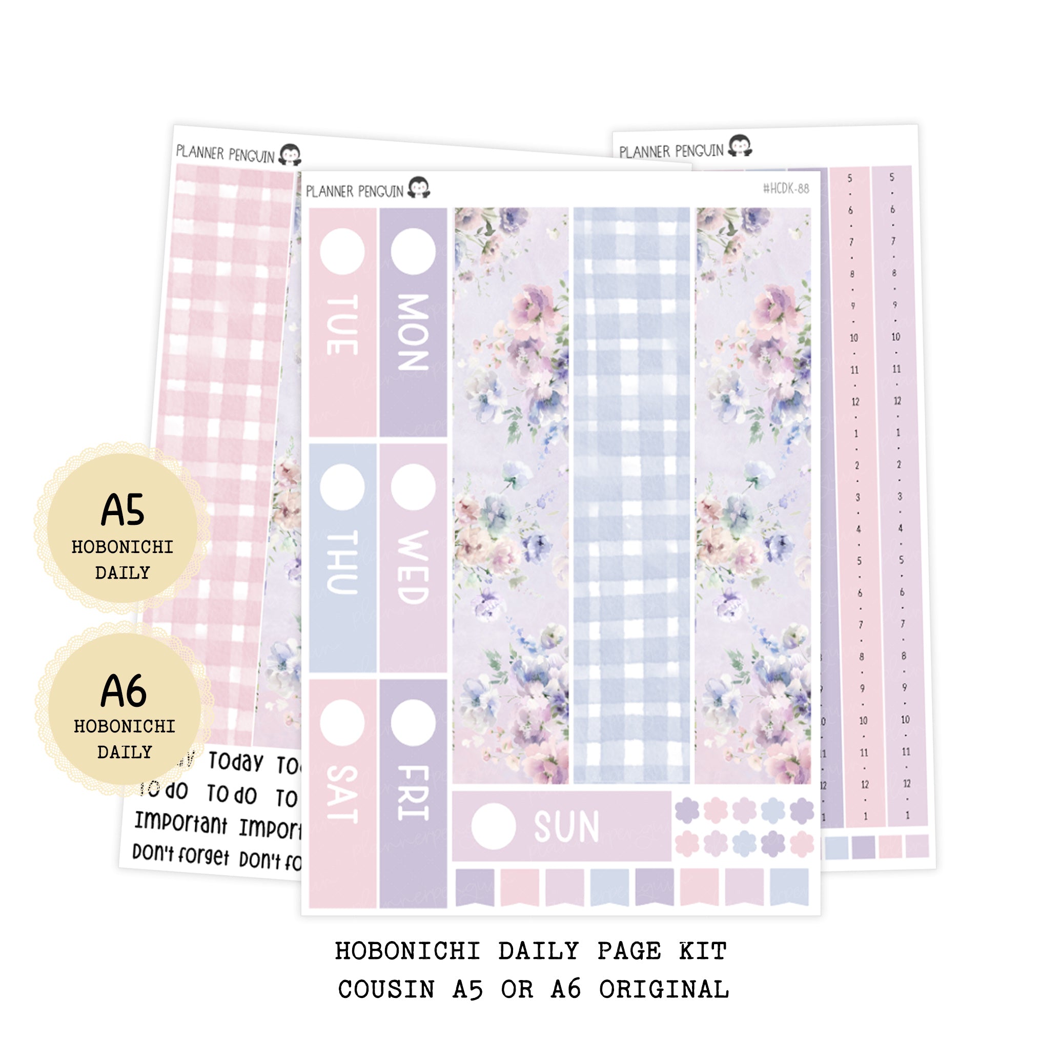 Daydream - Daily Kit - Hobonichi Cousin A5 , A6 orginial Techo // #DK-88
