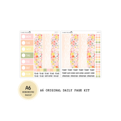 Sunkissed - Daily Kit - Hobonichi Cousin A5 , A6 orginial Techo // #DK-89