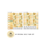 Sunflower - Daily Kit - Hobonichi Cousin A5 , A6 orginial Techo // #DK-90
