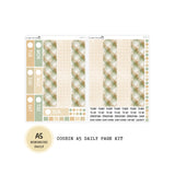 Gentle Autumn - Daily Kit - Hobonichi Cousin A5 , A6 original Techo