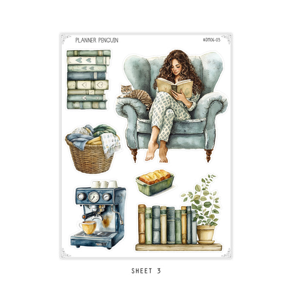 Cozy Reads- Dainty Deco kit | #DM06