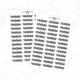 Today - Chunky Script Stickers