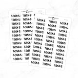 Tasks - Chunky Script Stickers