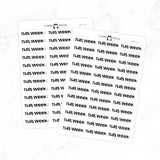 This Week - Chunky Script Stickers