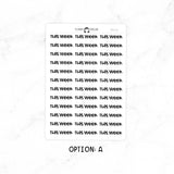 This Week - Chunky Script Stickers