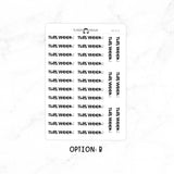 This Week - Chunky Script Stickers