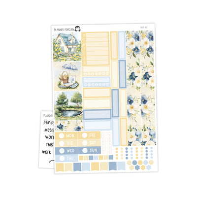 Sunbloom Hobonichi Cousin A5 Weekly Sticker Kit // #HC-87