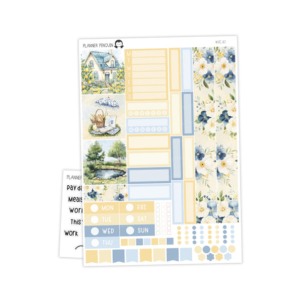 Sunbloom Hobonichi Cousin A5 Weekly Sticker Kit // #HC-87