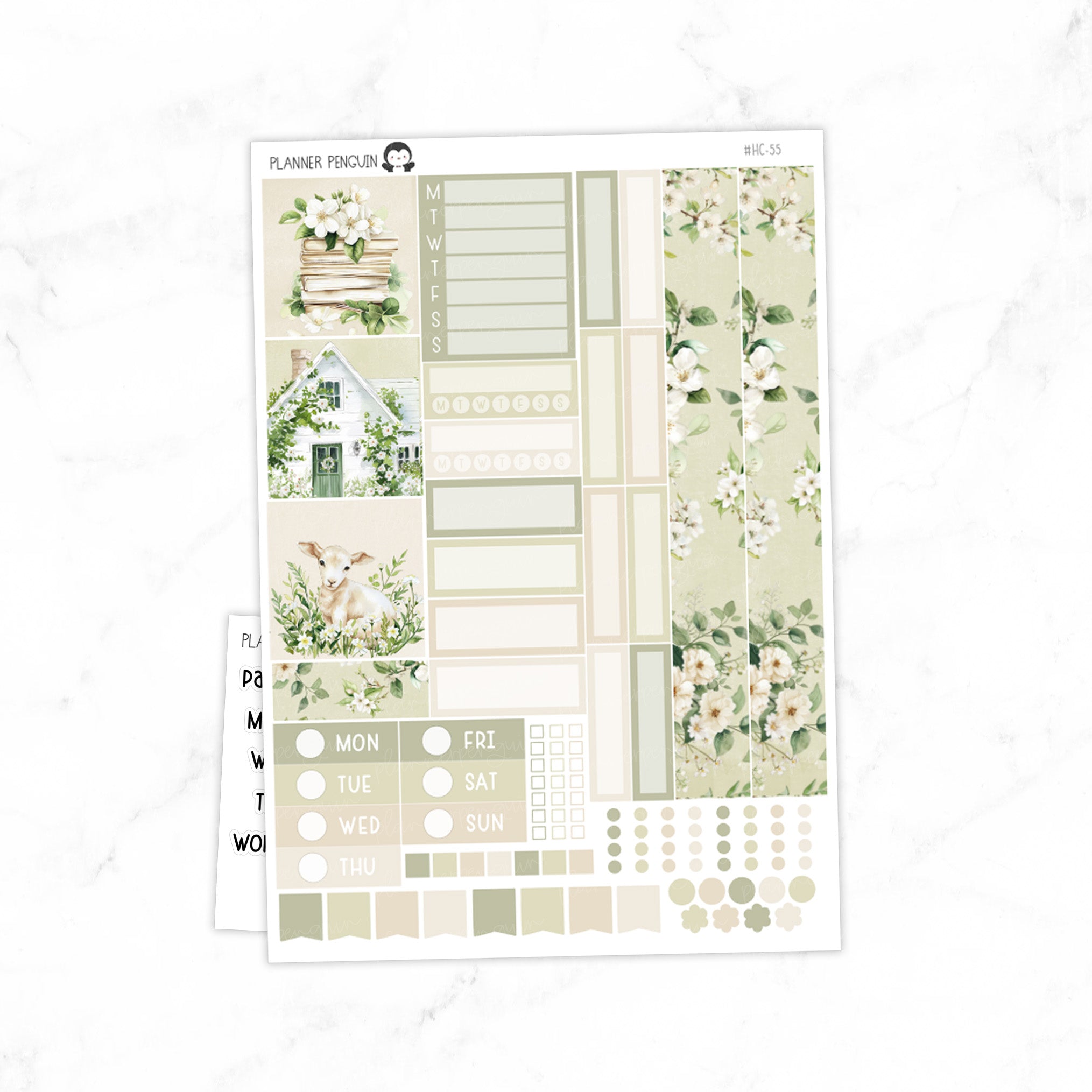 Spring Breeze Hobonichi Cousin A5 Weekly Sticker Kit // #HC-55